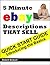 Quick Start Guide -- 5 Minute eBay Descriptions That Sell
