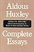 Complete Essays, Vol. VI: 1...