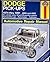 Dodge Pick-Ups Automotive Repair Manual/1974 Thru 1991: 2Wd and 4Wd Six-Cylinder Inline, V6 and V8 Gasoline Engines Full-Size Pick-Ups, Ramcharger, (Haynes Automotive Repair Manual Series)
