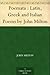 Poemata : Latin, Greek and Italian Poems by John Milton