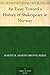 An Essay Toward a History of Shakespeare in Norway