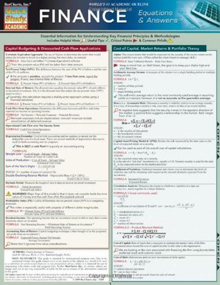 Finance Equations & Answers (Quick Study Academic)
