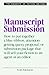Manuscript Submission by Scott Edelstein