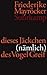 dieses Jäckchen (nämlich) des Vogel Greif. Gedichte 2004-2009