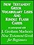 New Testament Greek Vocabulary Lists And Kindle Flash Cards t... by M. Pate
