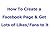 How to Create a FACEBOOK PA...