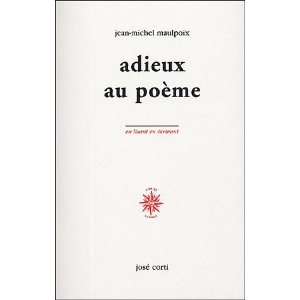 adieux au poème (Paperback)