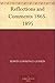 Reflections and Comments 1865-1895