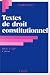 Textes de droit constitutio...