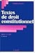 Textes de droit constitutionnel