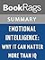 Summary & Study Guide Emotional Intelligence: Why It Can Matter More Than IQ by Daniel Goleman