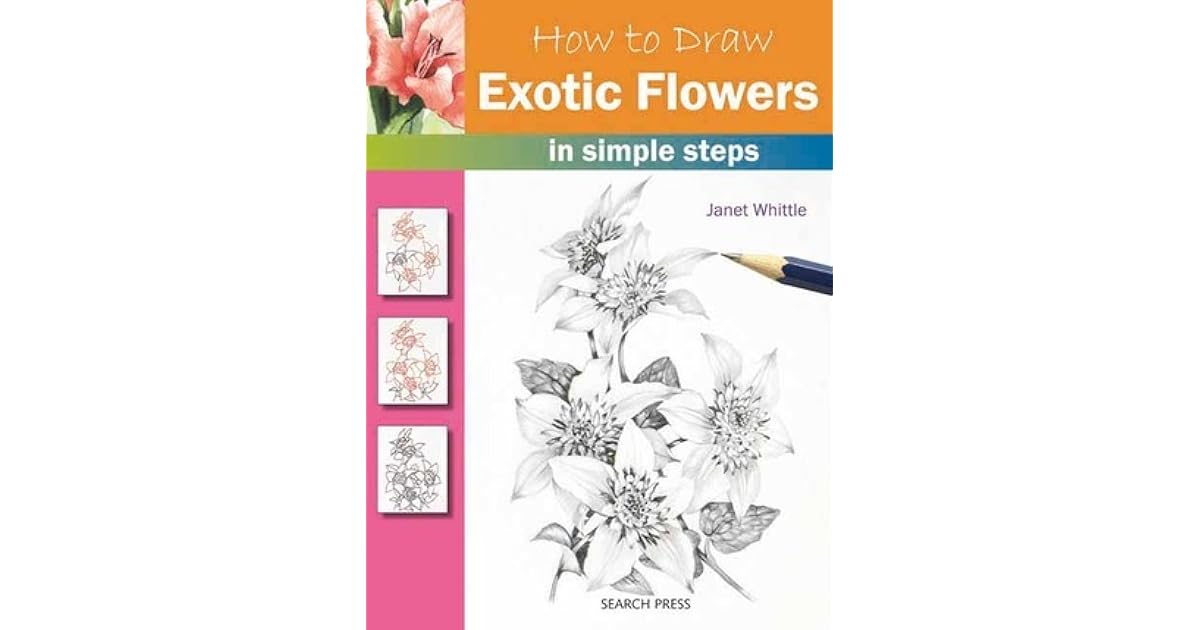 How to Draw Exotic Flowers in simple steps by Whittle