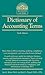 Dictionary of Accounting Terms (Barron's Business Dictionaries)