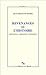 Revenances de l'histoire. Répétition narrativite modernité