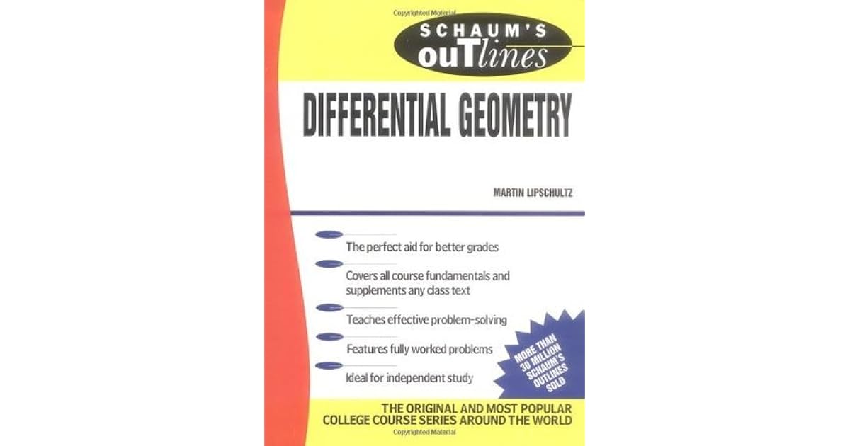 Schaum's Outline of Differential Geometry by Martin Lipschutz