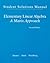 Student Solution Manual for Elementary Linear Algebra by Lawrence E. Spence