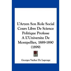 L'Aryen - Son Role Social (Paperback)