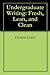 Undergraduate Writing by Hyrum Lewis