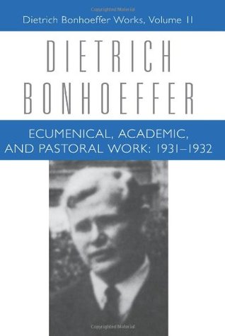 Ecumenical Academic Pastoral Work: 1931-32