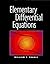 Elementary Differential Equations
