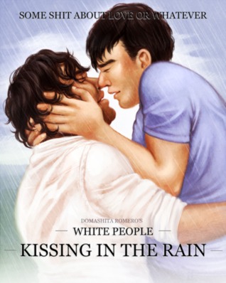 White People Kissing in the Rain