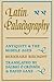 Latin Palaeography: Antiquity and the Middle Ages