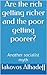Are the rich getting richer and the poor getting poorer? by Iakovos Alhadeff