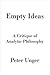 Empty Ideas: A Critique of ...