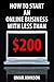 How To Start An Online Business With Less Than $200
