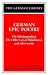German Epic Poetry: The Nib...