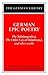 German Epic Poetry: The Nibelungenlied, The Older Lay of Hildebrand, and other works
