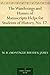 The Wanderings and Homes of Manuscripts Helps for Students of History, No. 17.