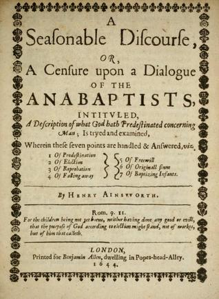 A Seasonable Discourse or a Censure Upon a Dialogue of the Anabaptists