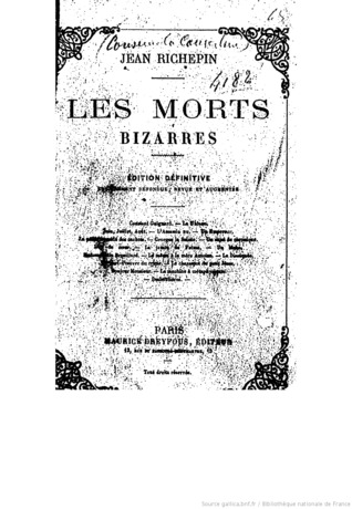 Les morts bizarres (ebook)