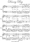 Danny Boy Easy Piano Sheet Music