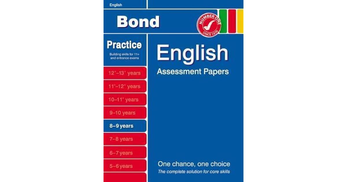 Bond English Assessment Papers 8-9 Years by J.M. Bond