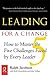 Leading for a Change by Ralph Jacobson