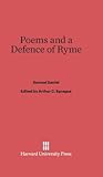 Poems and a Defence of Ryme