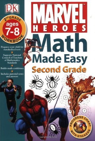 Math Made Easy: Second Grade Workbook (Marvel Heroes)