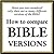 How to compare Bible Versions