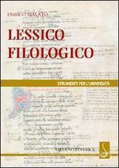 Lessico filologico. Un approccio alla filologia (Paperback)