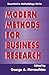 Modern Methods for Business Research