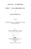The 'Agamemnon' of Aeschylus