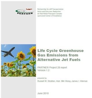 Life Cycle Greenhouse Gas Emissions from Alternative Jet Fuels