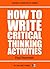 How to Write Critical Thinking Activities