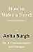 No. 4: Characterisation and Dialogue (How to Write a Novel)
