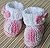 Knitting Pattern Mutlicolor Booties for a Baby Girl  0-3 Months by Yelena Chen