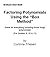 Factoring Polynomials Using...