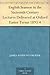 English Seamen in the Sixteenth Century Lectures Delivered at Oxford Easter Terms 1893-4