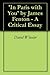 'In Paris with You' by James Fenton - A Critical Essay